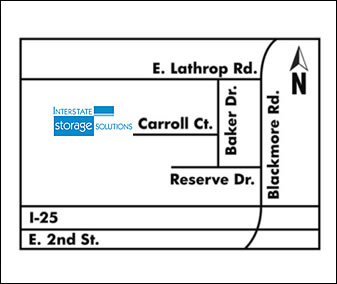 Directions to Interstate Storage Solutions in Casper WYoming